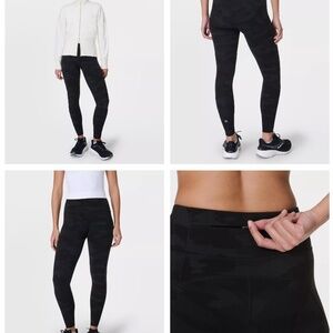 Sweaty Betty Power Workout Leggings – Ultra Black Camo Print 7/8 Length
